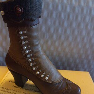 Just The Right Shoe  By Raine High Button Boot  Mini Figurine 25034